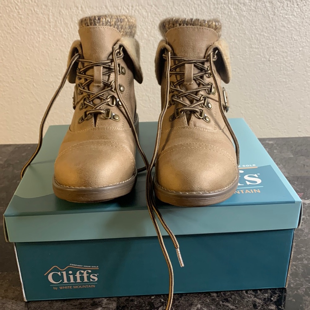 Cliffs by white mountain boots, natural/fabric/fleece style: Daley
